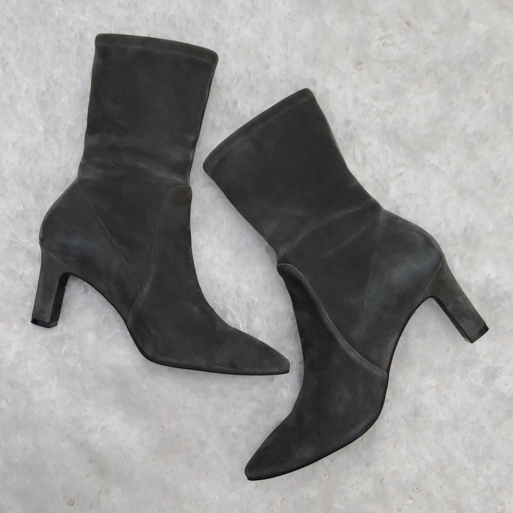 Stuart Weitzmann Gray Suede Boots